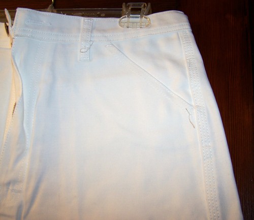 PANTALONES CORTOS DE PINTOR CABOOSE PARA HOMBRE - BLANCOS con bucle de herramientas y bolsillos adicionales - ¡NUEVOS CON ETIQUETAS! - Imagen 3 de 13