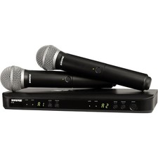 Shure BLX288/PG58 Dual-Ch. Wireless System with 2 PG58 Handheld Transmitters H9