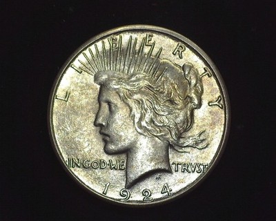 HS&C: 1924 S Peace Dollar UNC Plus - US Coin