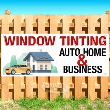 WINDOW TINTING Advertising Home Auto Business Vinyl Banner Flag Sign USA SB11354