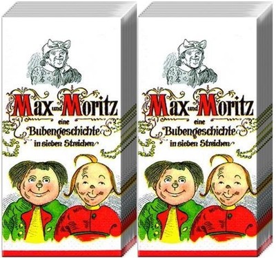2x 10 Taschentücher Max und Moritz