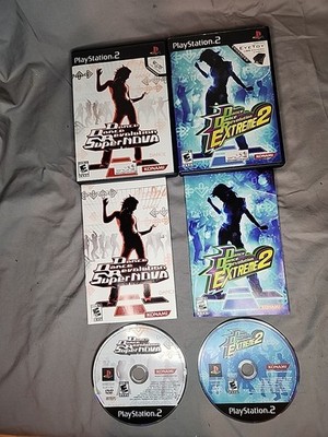 Sony PlayStation 2 PS2 Game Lot DDR Dance Revolution Super Nova Extreme 2 CIB
