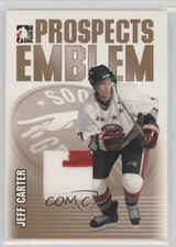 2004-05 ITG Heroes and Prospects Emblem Gold /10 Jeff Carter #GUE-4 2vh
