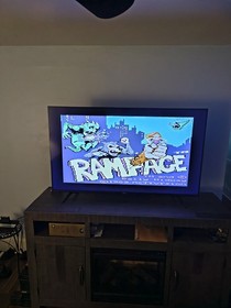 Rare Atari 7800 Game Rampage with Original Manual, Tested and Working Great