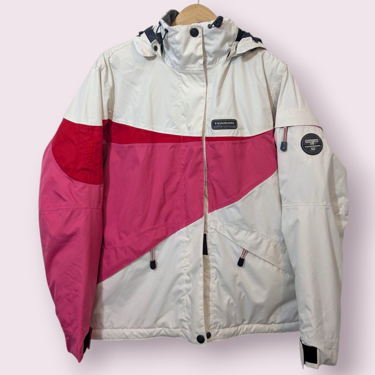 Tenson MPC Extreme Ski Jacket Women Medium Winter Coat Pink Full