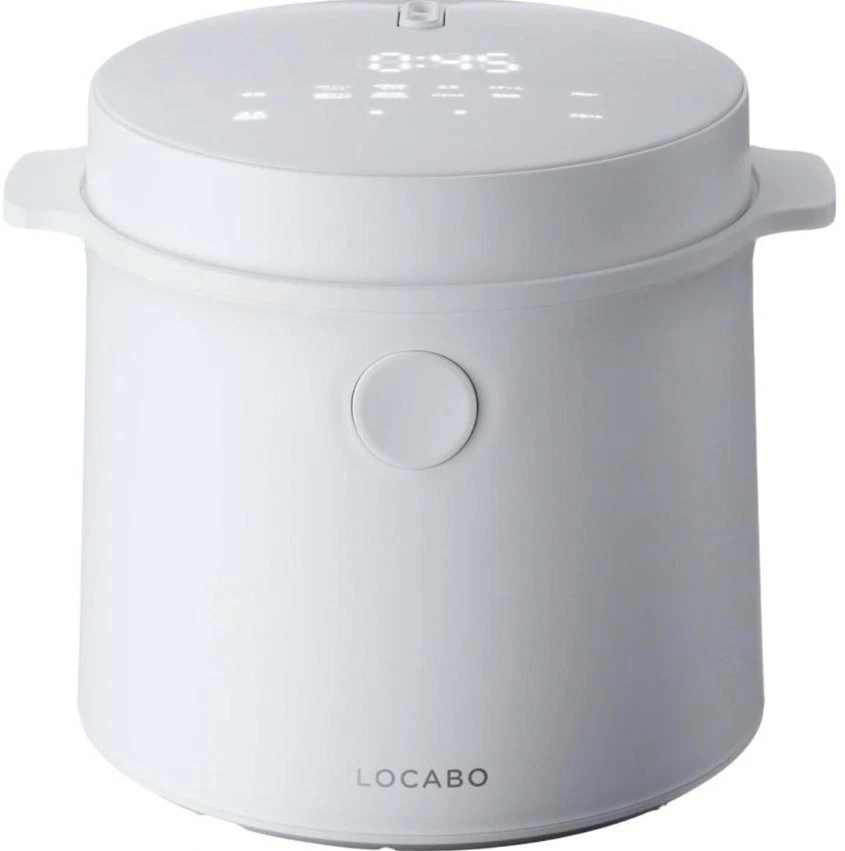 LOCABO 45% Low Carb Sugar Cut RICE COOKER White U.S.SELLER