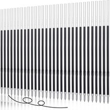 30 Piece Black Ink Pen Refills, 1 Mm Ballpoint Refills Replacement Ballpoint for