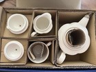 Mikasa Italian Countryside 7-Piece Tea Set White Ceramic Ribbed w/ Lid — photo 2