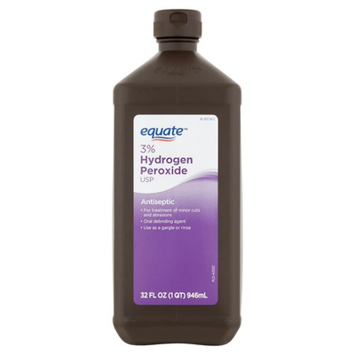 #ad Equate 3% Hydrogen Peroxide Liquid USP Antiseptic 32 fl oz Great Price $2.80