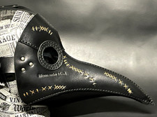 Plague Doctor Genuine Leather Mask Memento mori Edition Bubonic Handmade mask