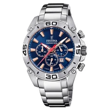Festina Chronograph F20543/4 Steel Case Blue Dial Men's Watch