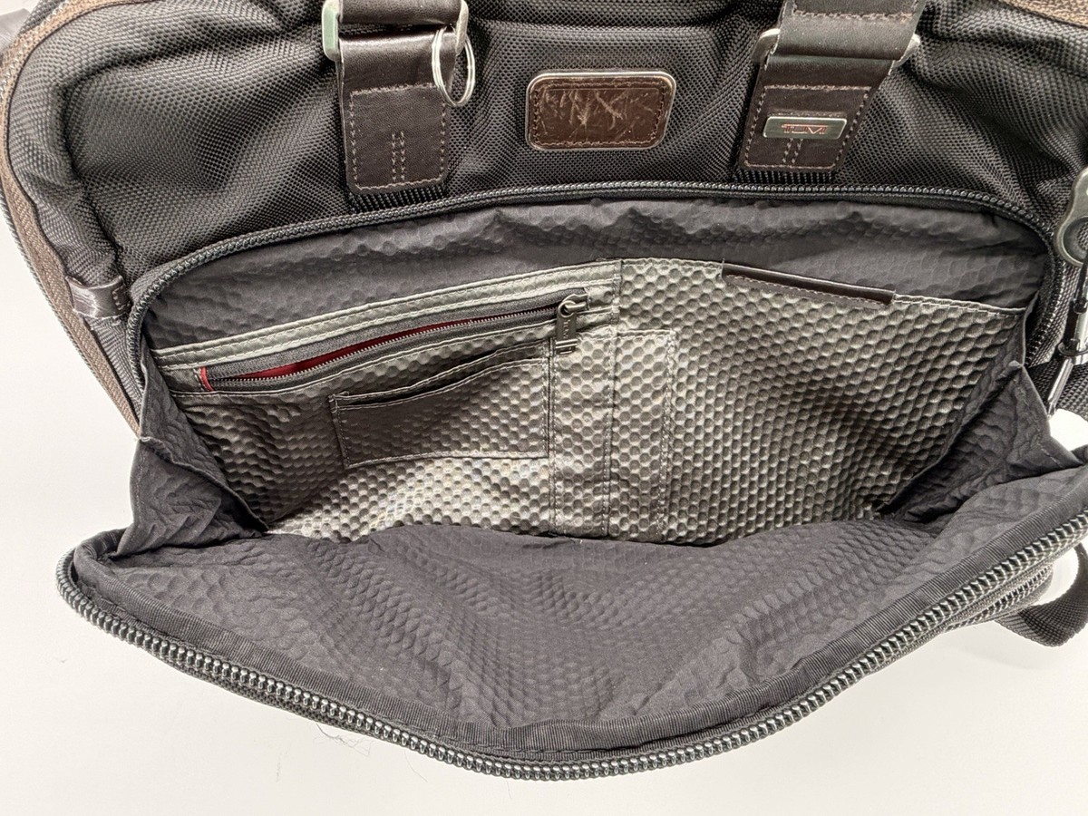 Tumi Alpha Bravo Andersen Briefcase Laptop Bag Nylon Leather