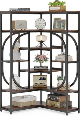 Shelf Book Storage Cabinet 7 Tier Shelves