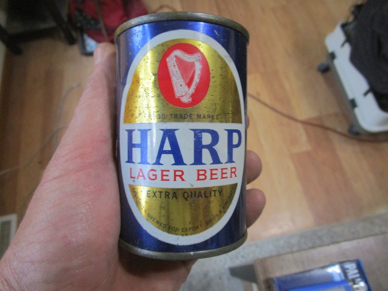 Old HARP 9.5 Oz. Flat Top Beer Can Foreign Great Britain UK England
