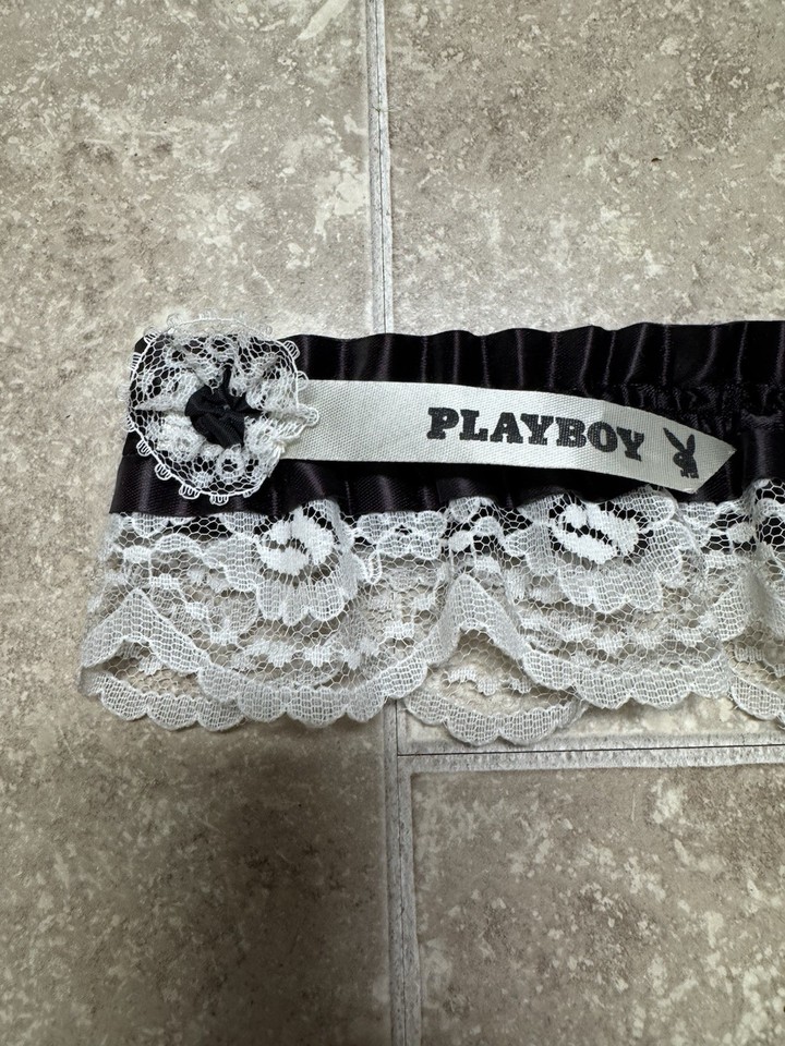 Vintage Playboy Bunny Club Black Lace Garter Rare | eBay