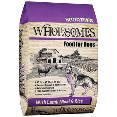 Wholesomes Whole Grain Adult Dog Food 40 Lbs,Lamb/Rice By Earthborn