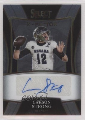 2022 Select Draft Picks X-Factor Signatures Carson Strong Rookie Auto RC 0f1b