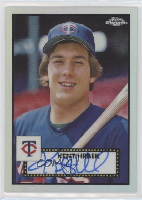 2021 Topps Chrome Platinum Anniversary Refractor 60/199 Kent Hrbek Auto po7