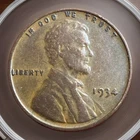 1934 P Lincoln Wheat Cent / Penny *AU+- ABOUT UNCIRCULATED+ FAST SHIPPING 2522