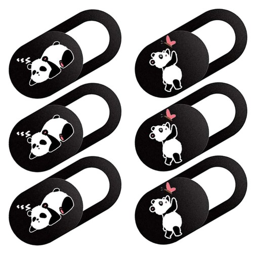 6Pcs Webcam Cover Slide with Lovely Panda Pattern Web Decoration - 第 10/12 張圖片