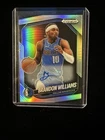 2024-25 Panini Prizm Black Brandon Williams Silver Auto Mavericks