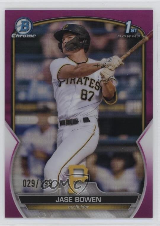2023 Bowman Chrome Prospects Fuchsia Refractor 29/199 Jase Bowen #BCP-146 gh4