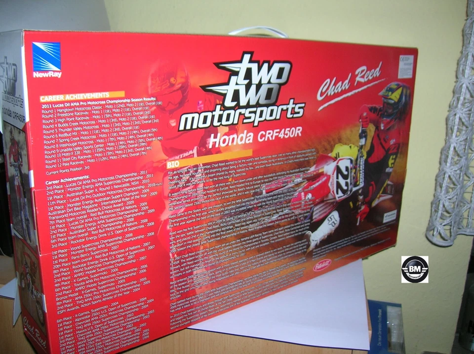 NewRay Honda CRF450R Chad Reed 1:12 twotwo motorsports+Truck 1:24 Art. 10485 - Bild 4 von 4