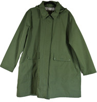 NWT,  Barbour outflow waterproof hooded raincoat in green Sz 1X #C4847