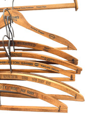 8 Wooden Advertising Clothes Hangers Portland Klamath Falls Baker Oregon