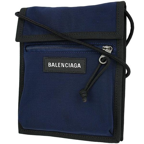 Balenciaga Explorer Pouch Strap Navy Nylon Crossbody Bag Auth - Bild 11 von 24