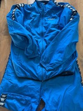 Kappa Nylon Jacket Top and Bottom Set Blue