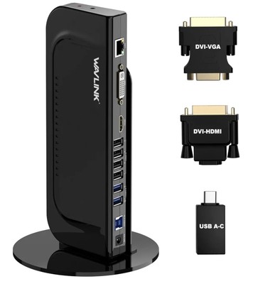 USB 3.0 Universal Laptop Dockingstation Dual Videoausgänge Unterstützung HDMI/DVI/VGA