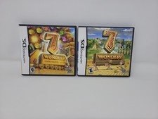 7 Wonders of The Ancient World 1 & 2 Nintendo DS Lot Complete CIB Tested