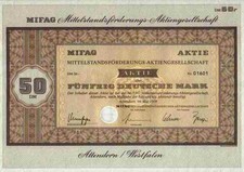 MIFAG Mittelstandsf&ouml;rderungs AG 1978 Attendorn Wenden Drolshagen Siegerland 50 M