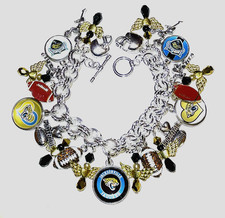 Jacksonville Jaguars NEW iTEM Premium Custom Made Charm Bracelet. FREE SHIPPING.