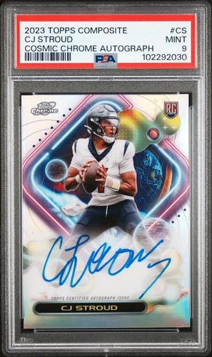 2023 TOPPS COMPOSITE COSMIC CHROME AUTOS #CS CJ STROUD PSA 9