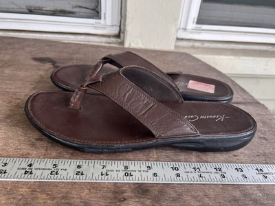 Cole Haan GET IN SHAPE LE Men’s Thong Leather Sandals Sz 12M Chocolate Brown EUC Cole Haan GET IN SHAPE LE Men main image 2