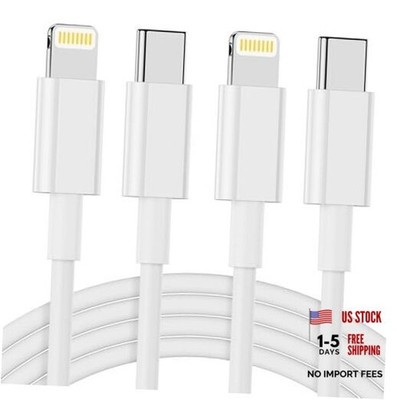 Nebite USB C to Lightning Cable 2Pack 3FT [MFi Certified], iPhone Fast 2P3FT