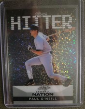 2025 LEAF BASEBALL NATION PURE HITTER PAUL O'NEILL SILVER SPARKLE #/8 YANKEES 