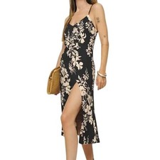 Reformation Dress Crimini Dress in Gisele Black & Ivory Floral Print Size 6