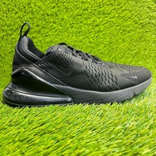 Nike Air Max 270 Triple Black Womens Size 7.5 Walking Running Shoes Sneakers