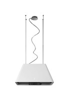 Elica Ikona Light WH/F/60 Abzugshaube Insel Filtermedien Beleuchtung Strip LED
