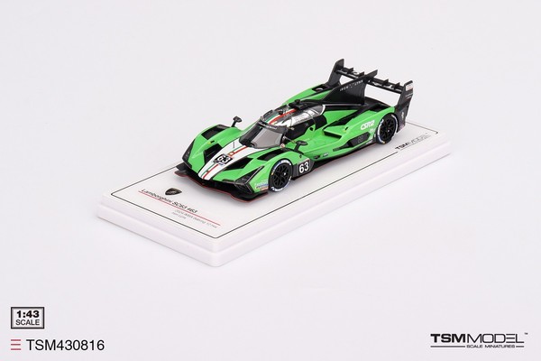 Tsm Tsm430816 1/43 Lamborghini Sc63 #63 Iron Lynx 2024 Imsa Sebring 12 Hrs-image