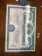 Vintage Międzynarodowy telefon i telegraf Corp Cxld Stock laminowany 1955