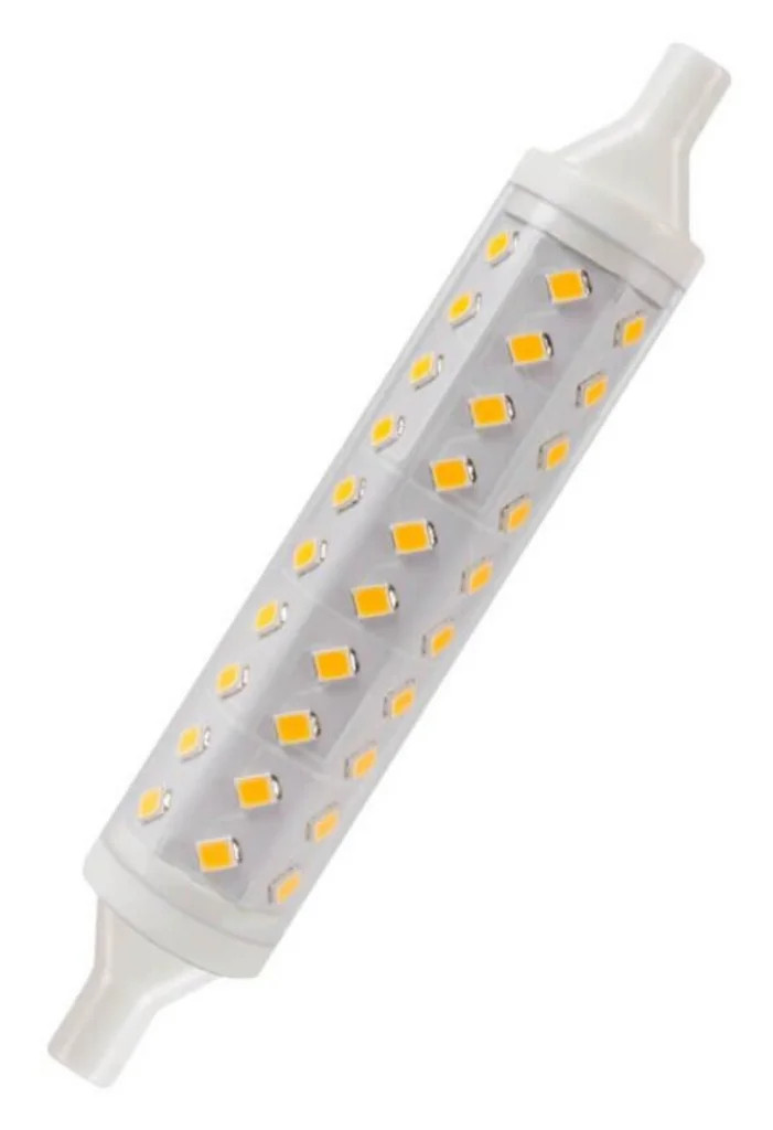 Light Bulb 230v 9w LED 118mm Linear R7s Lamp 3000K Crompton 11014