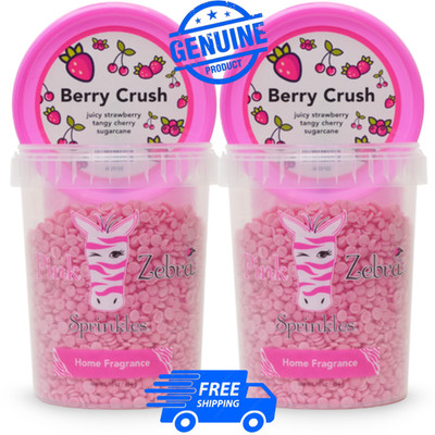 Pink Zebra X2 Berry Crush Carton Sprinkles 16oz EXP:1/2027 NEW & SEALED