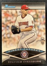 2011 Bowman Stephen Strasburg Finest Futures SP #FF23 Washington Nationals