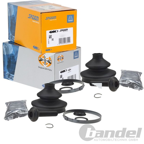 2X Spidan LÖBro ACHSMANSCHETTEN-SATZ Passend FÜR Audi 80 A4 Radseitig Hinten-image