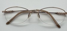 Sophia Loren Zyloware M163 057 Oval Brown Half Rim Womens Eyeglass Frames Bling