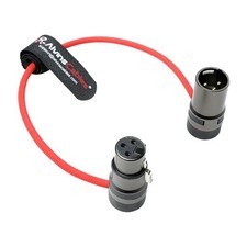 Rotatable Low-Profile XLR 3 Pin Male to Female Ultra-Flexible Cable